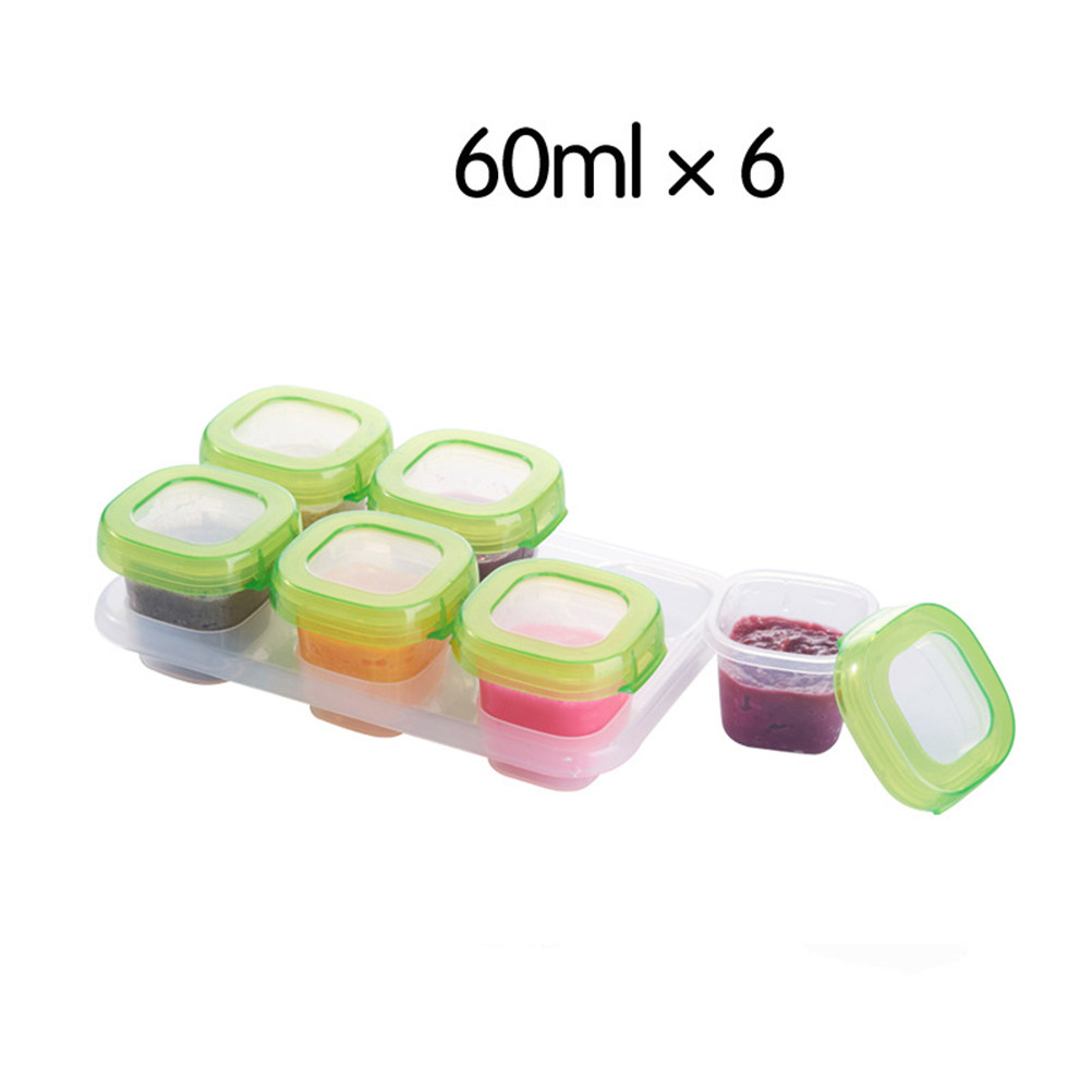 Freezer Tray Baby - 6 Buah Kotak Makanan Portabel Penjaga