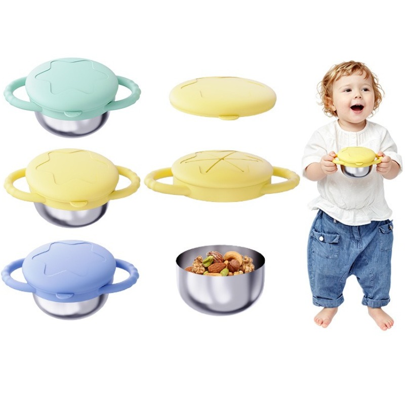 Snack Cup Toddler - Cangkir Makanan Ringan Stainless Steel untuk
