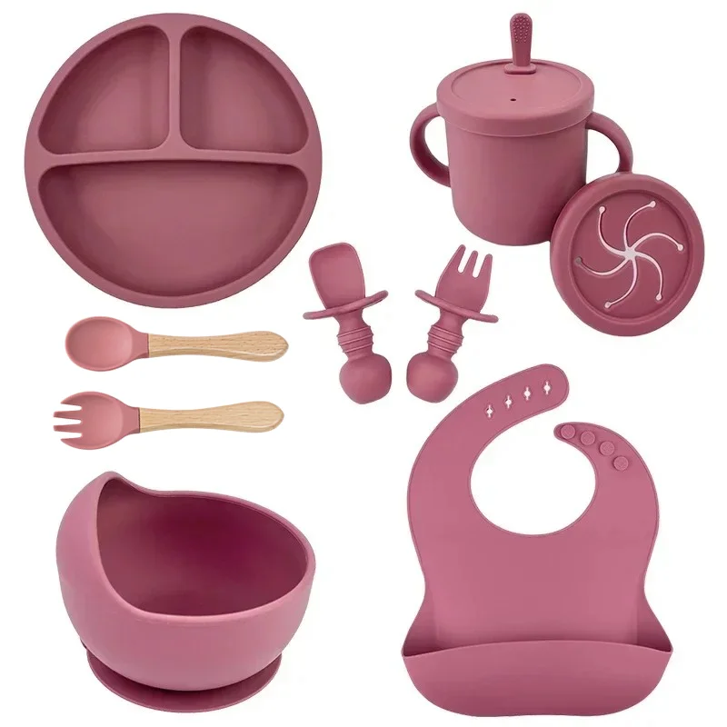 Baby Food Chopper - Silikon Food Grade, Set piring anak