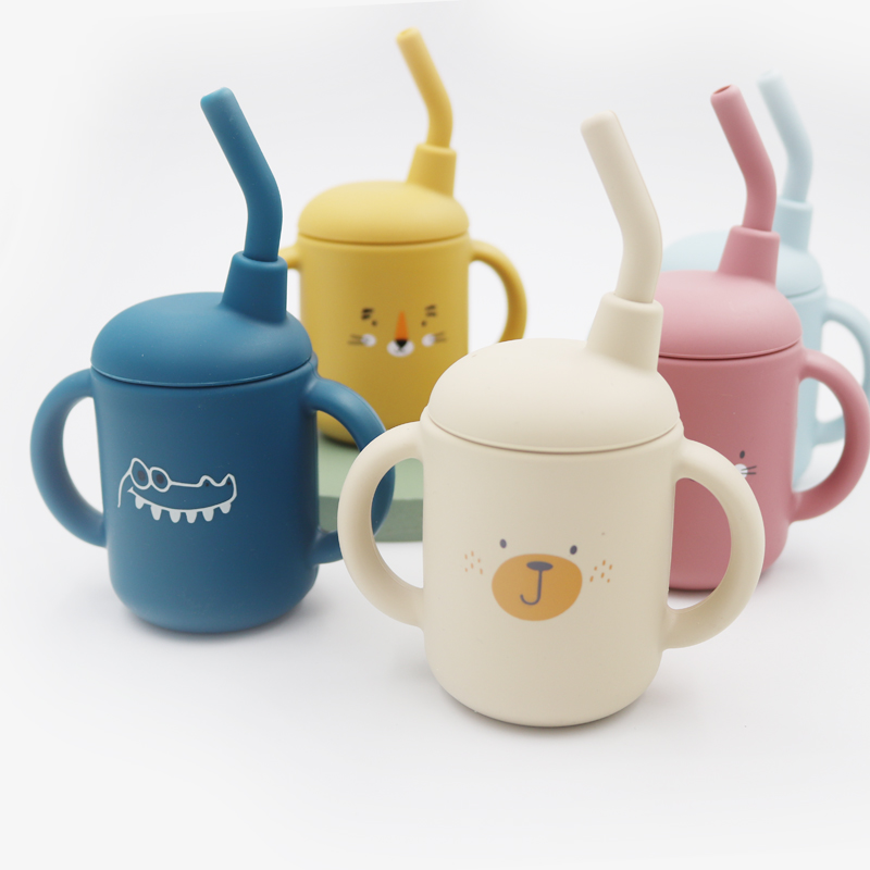 Snack Cup Toddler - Botol minum silikon bayi 120ML baru,