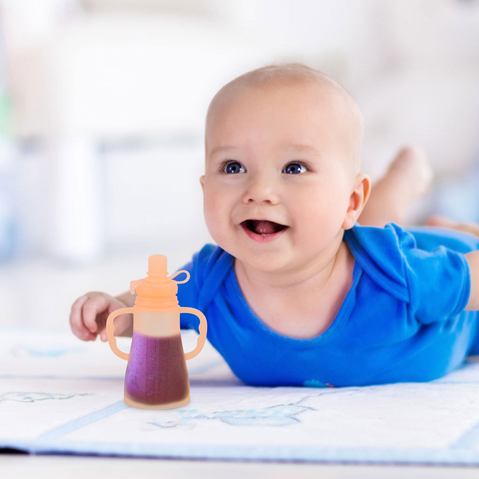 Kantong Makanan Bayi Silikon D - Baby Food Reusable Pouches ulasan dan harga
