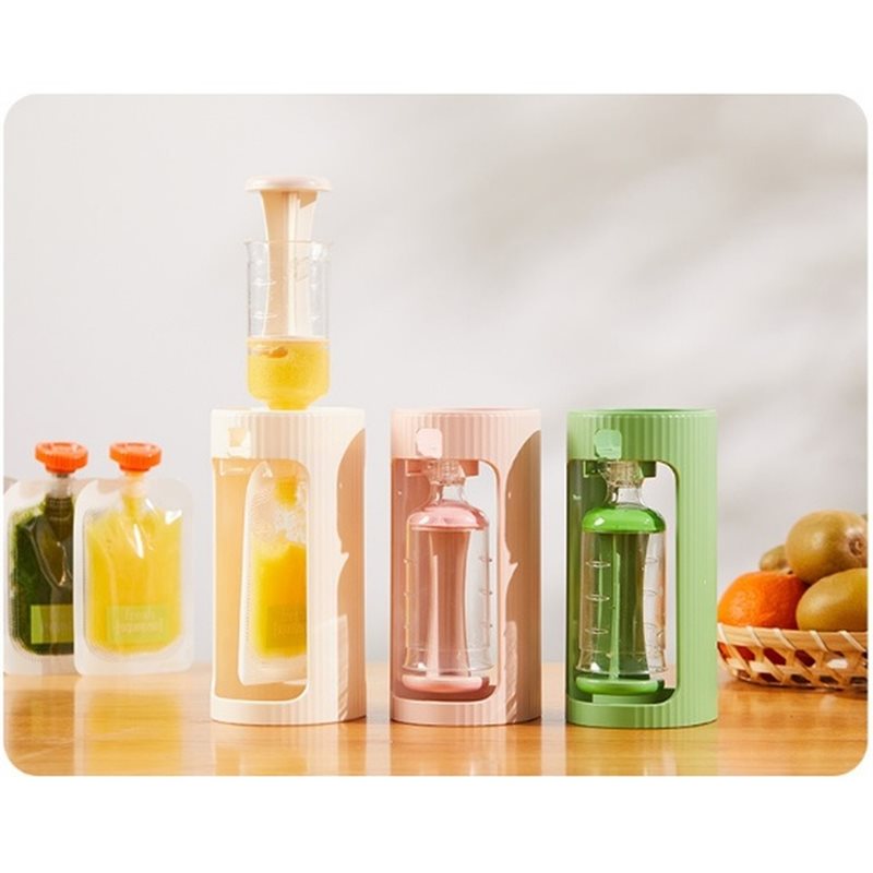 WOWFU-1Set Set Dispenser Makan - Baby Food Reusable Pouches ulasan dan harga