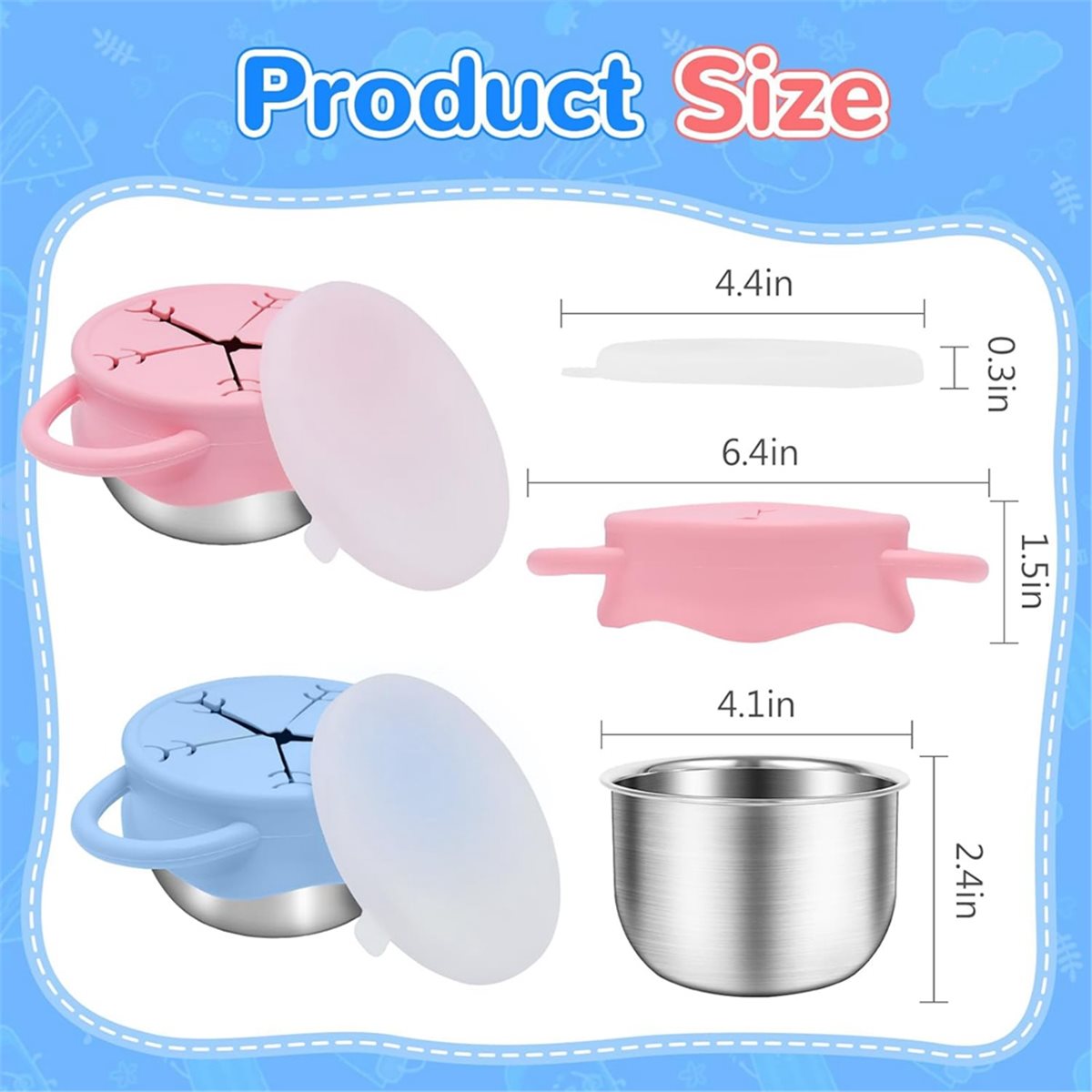 2026 Paket Baru 2 Wadah Camila - Snack Cup Toddler ulasan dan harga