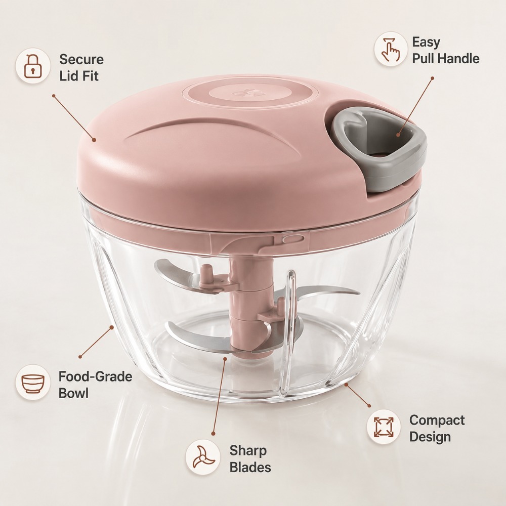 Penggiling Bawang Putih Manual - Baby Food Chopper ulasan dan harga
