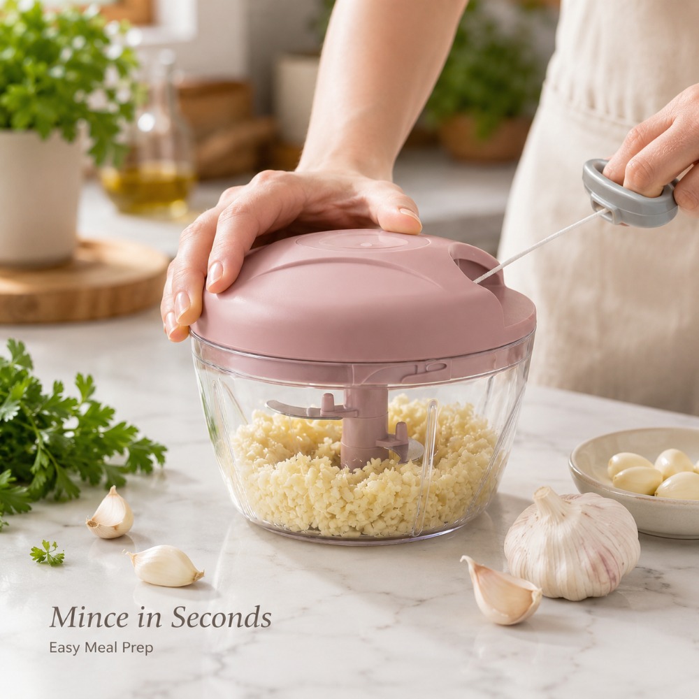 Penggiling Bawang Putih Manual - Baby Food Chopper ulasan dan harga